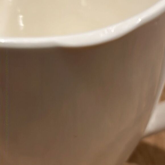Food Network Creamy White Ceramic Stoneware Microwave Safe Mugs- 12 Oz cups - Picture 9 of 11